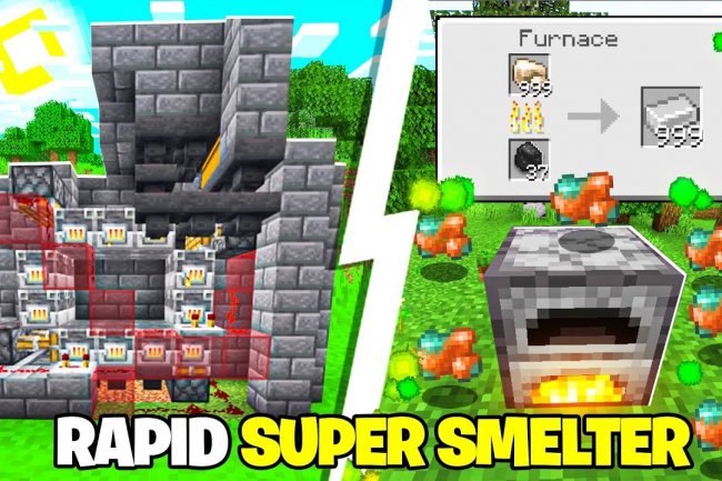 Rapid Smelter for Minecraft Bedrock [1.19]