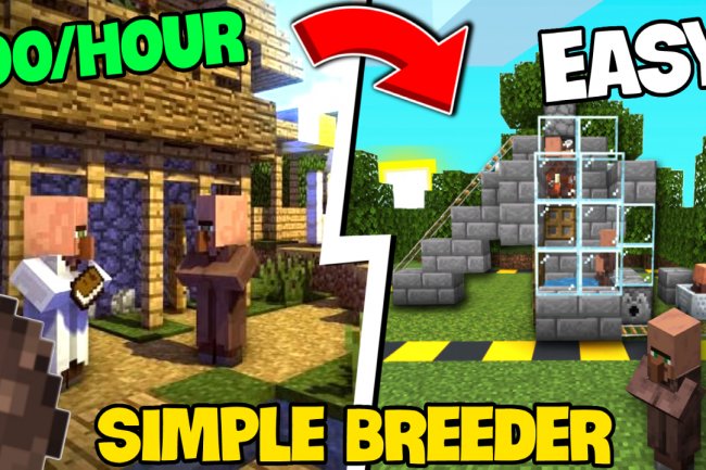 Villager Breeder Farm for Minecraft Bedrock [1.19]