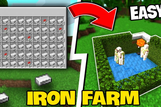 Iron Golem Farm for Minecraft Bedrock [1.19]