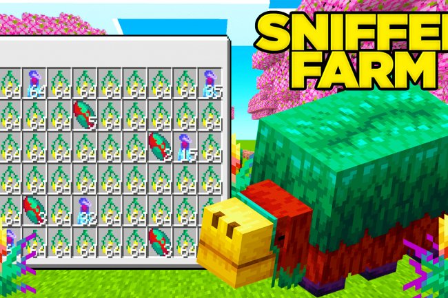 New Minecraft Bedrock 1.20 Sniffer Farm (New Mob Farm)