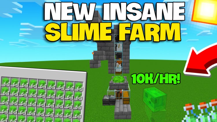 Unlimited Slime Farm Minecraft Bedrock [1.21]