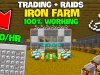 Easy IRON FARM + TRADING HALL [1.21]