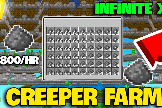 BEST 1.21 Infinite Creeper Farm Minecraft Bedrock (MUST HAVE)