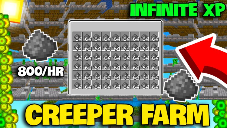 BEST 1.21 Infinite Creeper Farm Minecraft Bedrock (MUST HAVE)