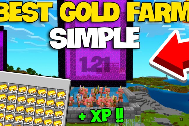 Beginner-Friendly Gold XP Farm [Minecraft Bedrock]
