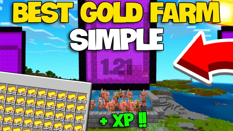 Beginner-Friendly Gold XP Farm [Minecraft Bedrock]