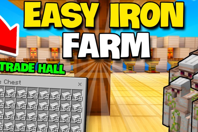 This SIMPLE Iron Farm Makes TONS of Iron in Bedrock 1.21!