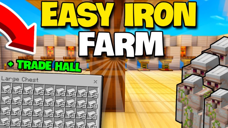 This SIMPLE Iron Farm Makes TONS of Iron in Bedrock 1.21!